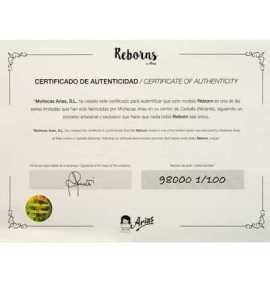 Comprar Muñeca Reborn Rocio 45 cm. certificado numerado de autenticidad