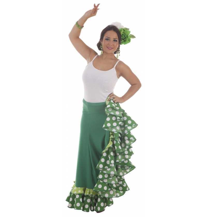 Comprar Falda Sevillana Verde Baile