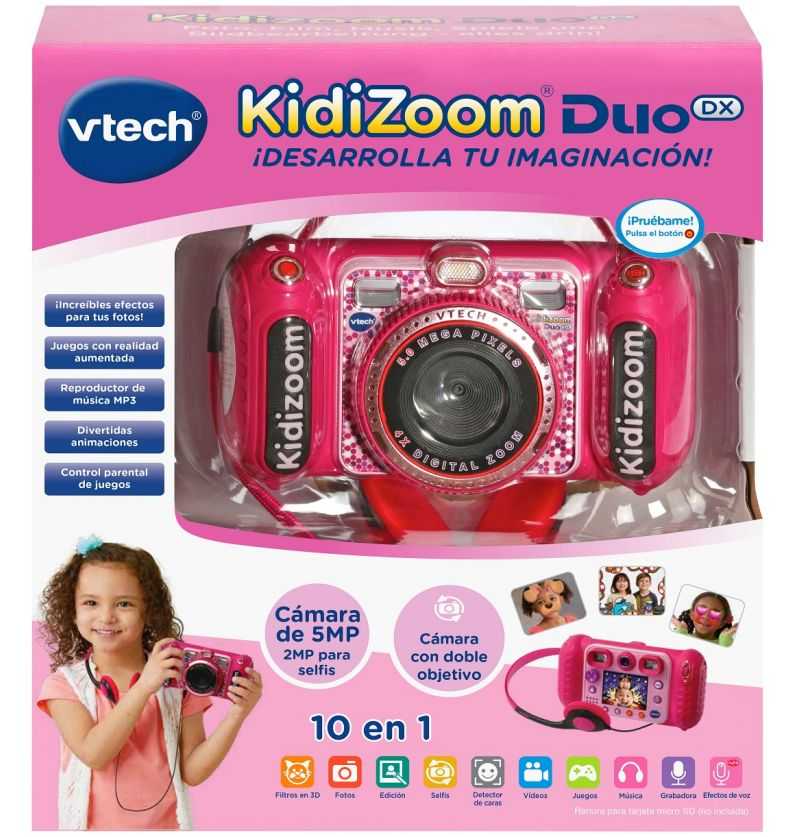 Comprar Camara Fotografica Kidizoom Duo DX 10 en 1 rosa - Vtech