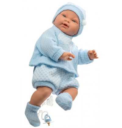 Comprar Muñeco Recién Nacido Hugo Vestido Azul - Muñecas Llorens