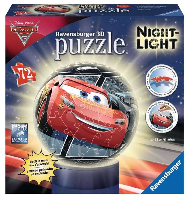Comprar Lámpara Nocturna Puzzle 3D Cars Disney Rayo