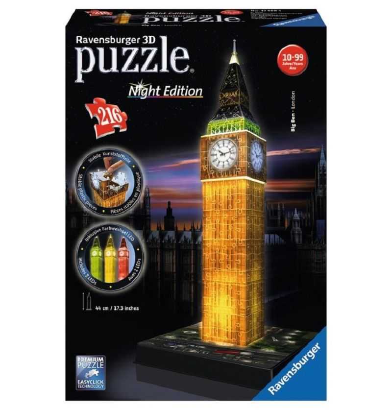 Comprar Puzzle 3d Big Ben de Londres con Luz - ravensburger