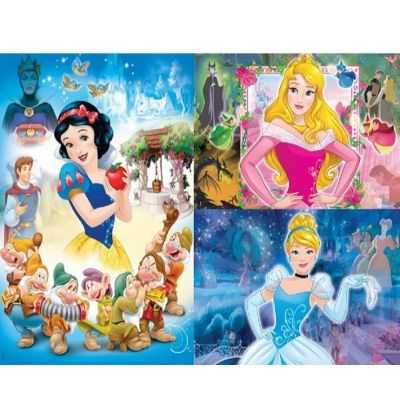 Comprar Puzzle 48 piezas Princesas Disney blancanieves - bella - cenicienta