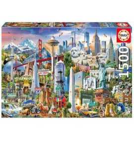 Comprar Puzzle 1500 piezas Símbolos de Norte América