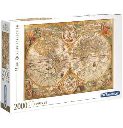 Comprar Puzle 2000 Mapa Antiguo Mapamundi