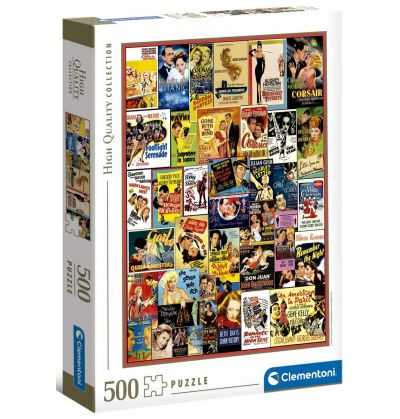 Comprar Puzzle 500 piezas Carteleras de Cine Romances clásicos