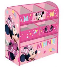 Comprar Organizador de Madera Infantil Minnie Disney con 6 cubetas