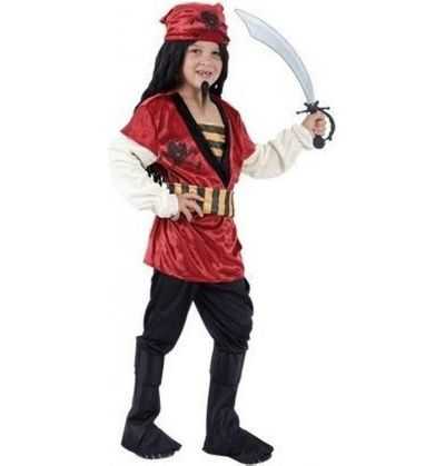 Motivar descuento Asado Comprar Disfraz Pirata Rojo Niño Infantil