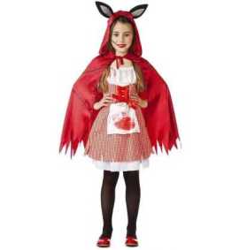 Comprar Disfraz de Caperucita Poseída Infantil Halloween Talla S