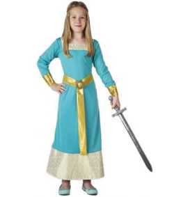 Comprar Disfraz Princesa Medieval Infantil Turquesa
