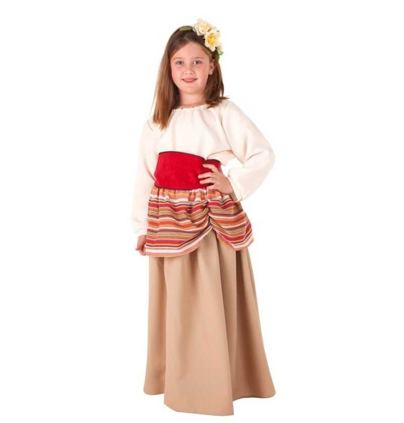 Minero traductor America Comprar Disfraz Medieval de Campesina Carlota infantil - Llopis