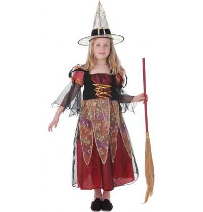 Comprar Disfraz de Bruja Burdeos Infantil