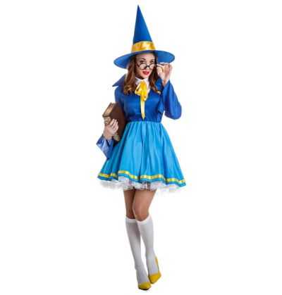 Comprar Disfraz Aprendiz Maga Azul Halloween Adulto