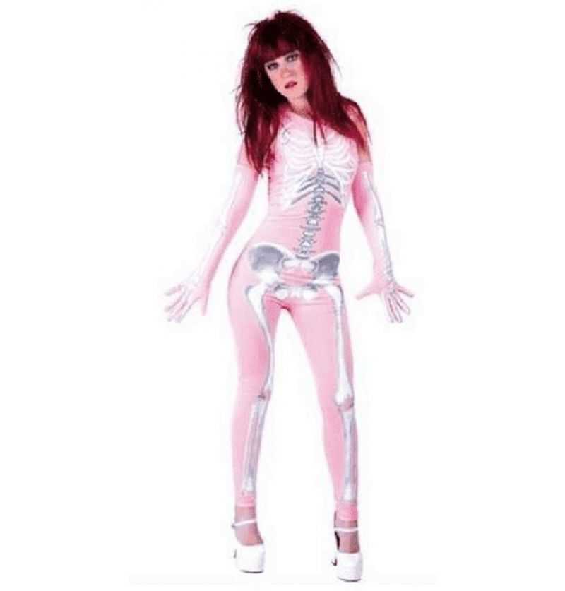 Comprar Disfraz Ms. Bones Rosa Adolescente Halloween adulto
