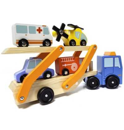 Comprar Camión de Emergencias Infantil con Vehículos Madera