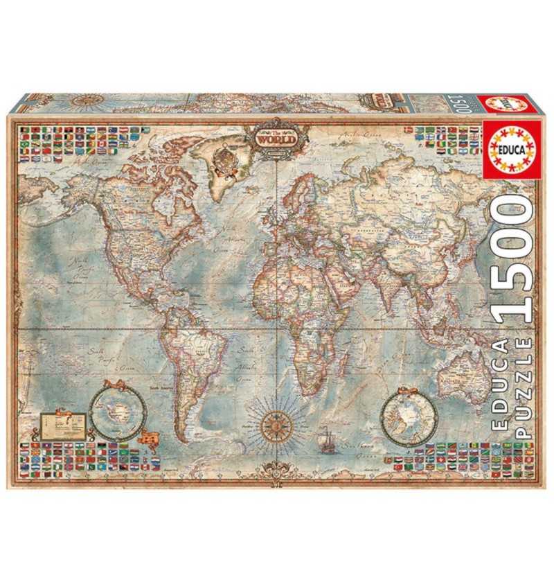 Comprar Puzzle 1500 piezas El Mundo , Mapa Político