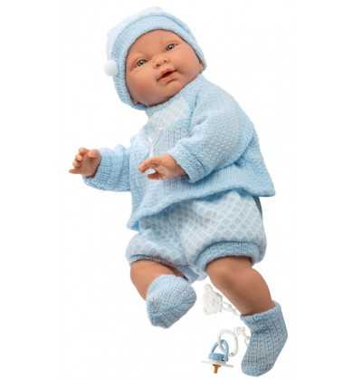 Comprar Muñeco Recién Nacido Hugo Vestido Azul - Muñecas Llorens