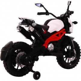 Comprar Moto eléctrica Infantil a batería MotoCross Máxima Blanca-Roja 12V