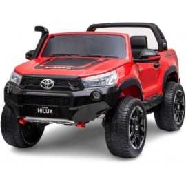 Comprar Coche Eléctrico Infantil a batería Toyota Hi-Lux Rojo Metalizado12V