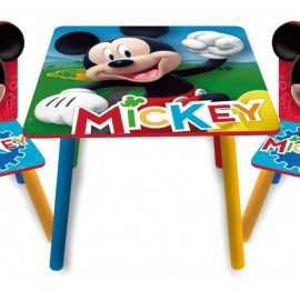 Comprar Mesa de Madera Infantil Mickey Disney con sillas
