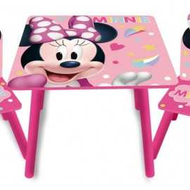 Comprar Mesa de Madera Infantil Minnie Disney con Sillas