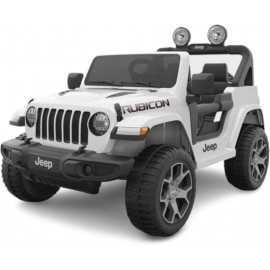 Comprar Coche Eléctrico a batería Infantil Jeep Wrangler Rubicon 12V 2.4G blanco