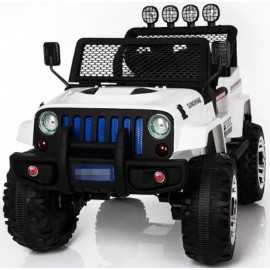 Comprar Coche Eléctrico a batería Infantil Jeep Monster Blanco 12v