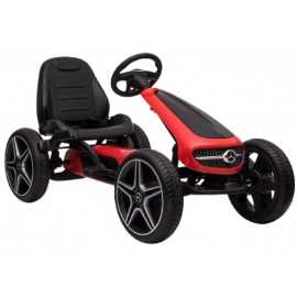 Comprar Kart a Pedales Infantil Mercedes Benz Rojo Deportivo Asiento Ajustable