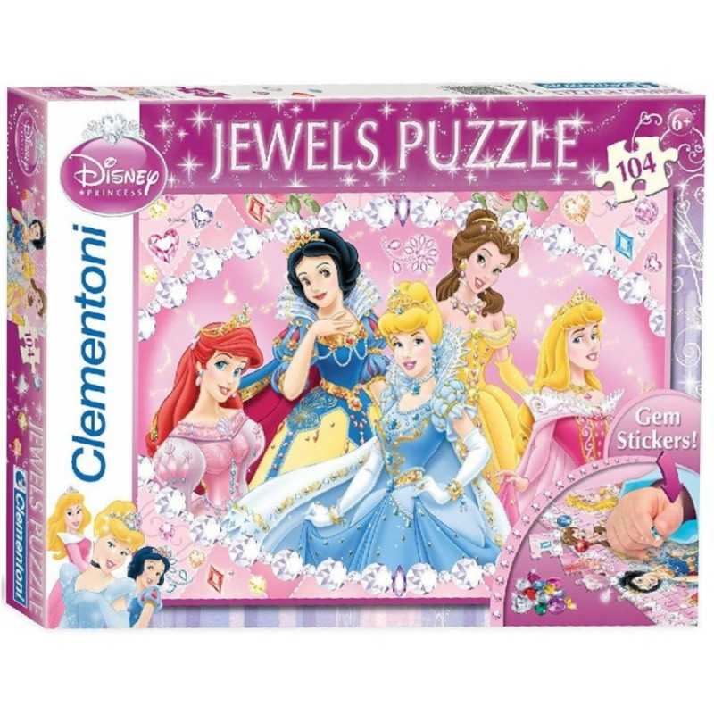Puzzle 104 piezas Princesas joyas - Disney