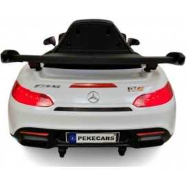 Comprar Coche eléctrico Infantil batería Mercedes Blanco AMG GTR 12V