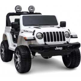 Comprar Coche Eléctrico a batería Infantil Jeep Wrangler Rubicon 12V 2.4G blanco