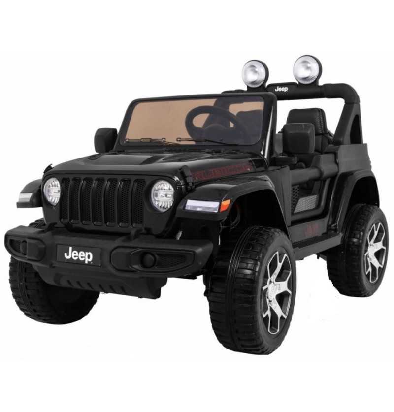 Comprar Coche Eléctrico a batería Infantil Jeep Wrangler Rubicon 12V 2.4G Negro