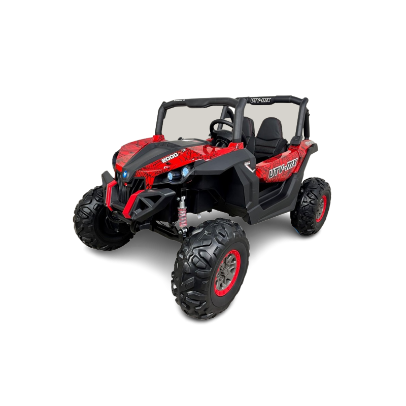 Comprar Coche Eléctrico Infantil a batería Buggy UTV MP4 12V Rojo Spider