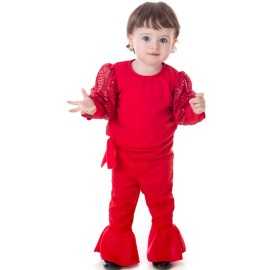 Comprar Disfraz Bebé Cantante Carrá Conjunto rojo