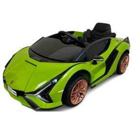 Comprar Coche Eléctrico a batería Infantil Lamborghini Sian Verde12v