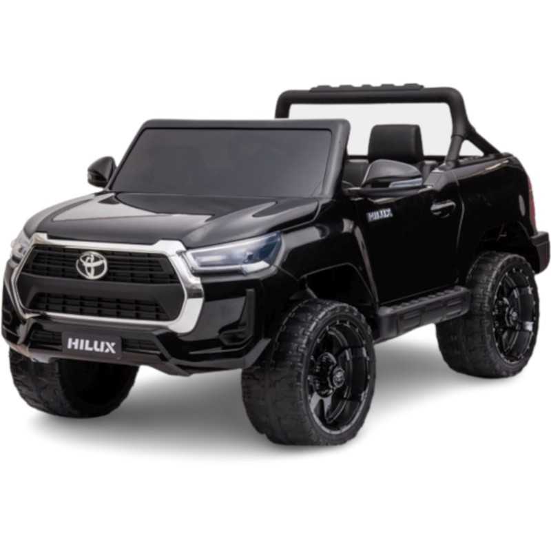 Comprar Coche Eléctrico Infantil a batería Toyota Hi-Lux Negro Metalizado Mp4