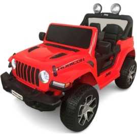 Comprar Coche Eléctrico a batería Infantil Jeep Wrangler Rubicon Rojo 12v Mp4