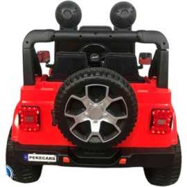 oferta Coche Eléctrico a batería Infantil Jeep Wrangler Rubicon Rojo 12v Mp4