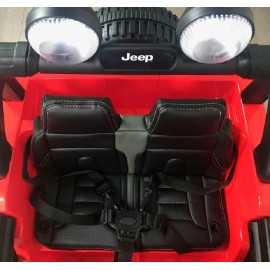 Coche Eléctrico a batería Infantil Jeep Wrangler Rubicon Rojo 12v Mp4