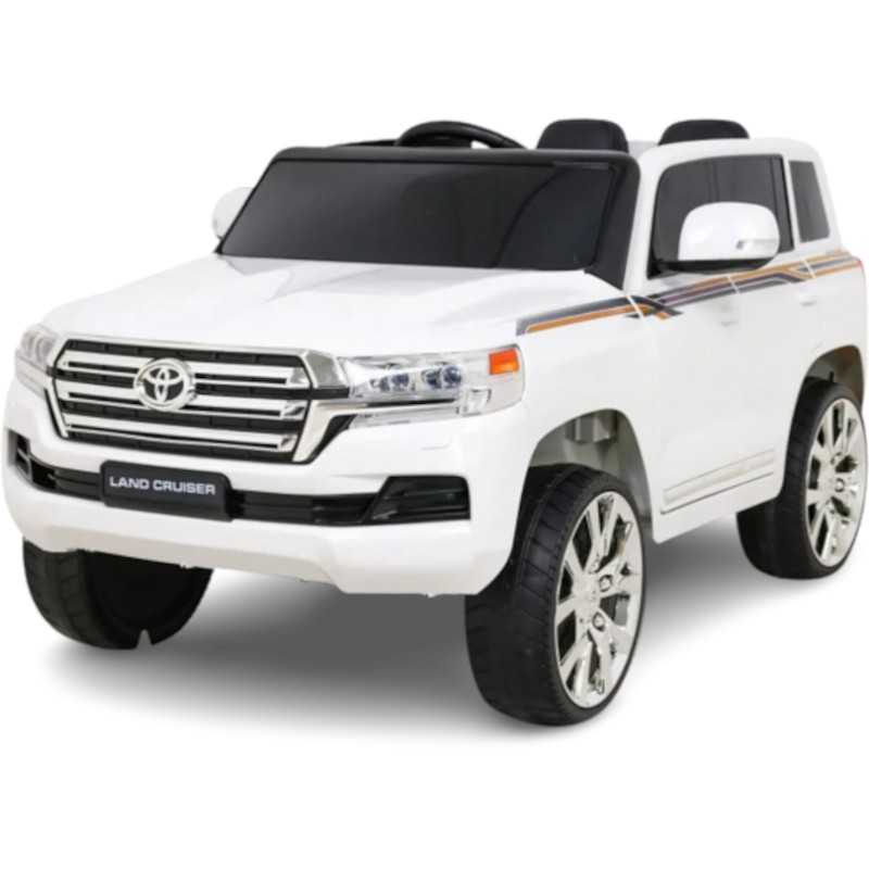 Comprar Coche Eléctrico Infantil a batería Toyota Land Cruiser Blanco 12V