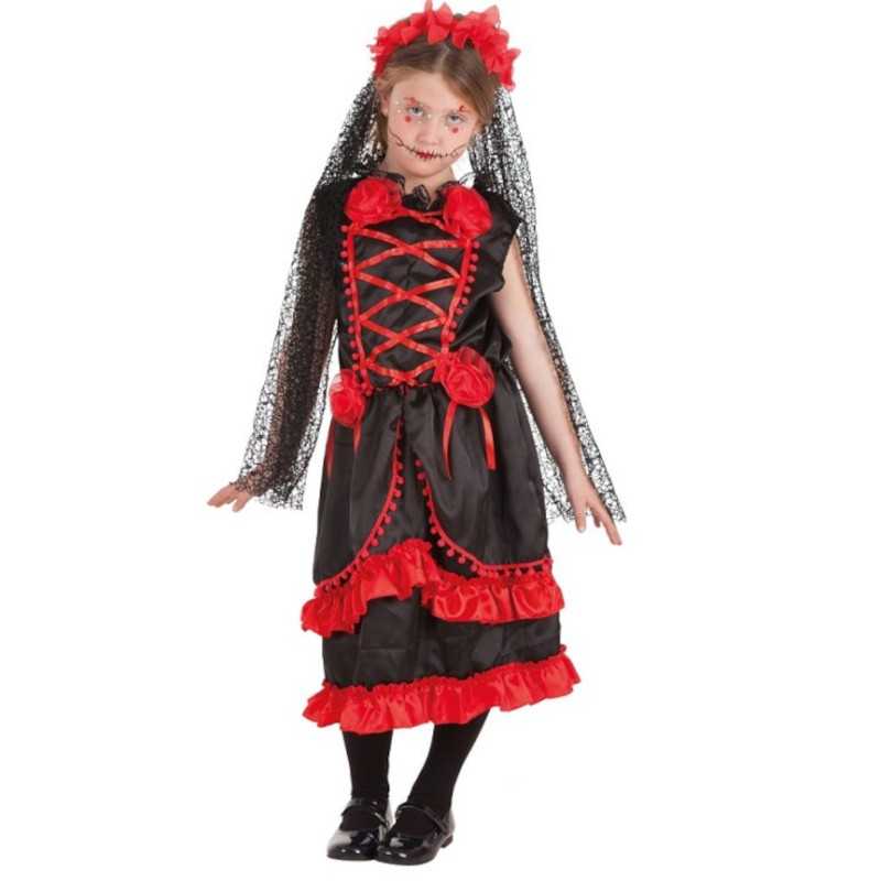 Comprar Disfraz Infantil Catrina Flores Halloween