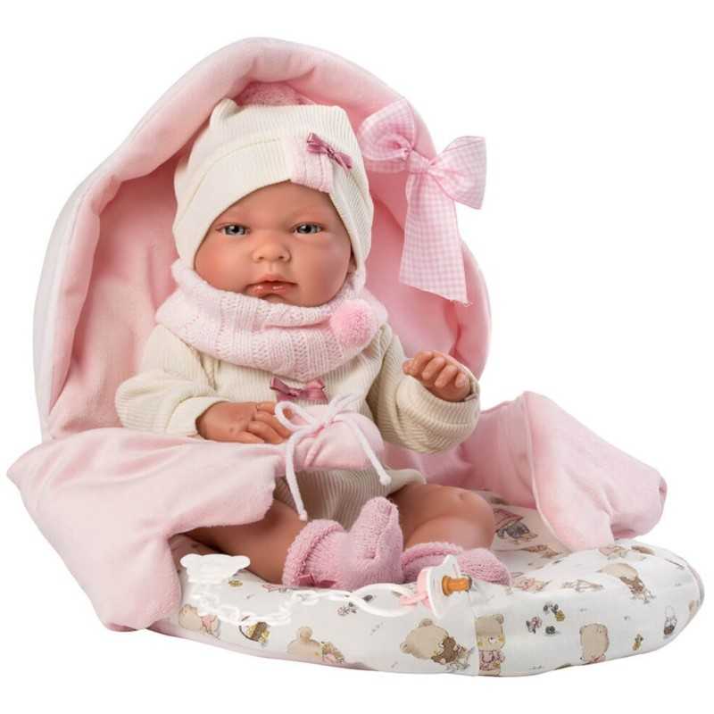 comprar Muñeca Bebé Nica con Saquito rosa Newborn