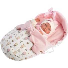 Muñeca Bebé Nica con Saquito rosa Newborn