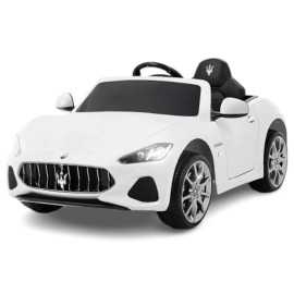 Comprar Coche Eléctrico a batería Infantil Maserati GC Sport Little Blanco12v