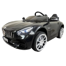 Coche eléctrico a batería Infantil Mercedes Amg Gt V8 12v 2 plazas Color Negro