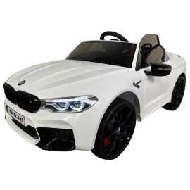 Comprar Coche Eléctrico Infantil a batería BMW M5 Blanco 24v 2.4g y Mp4