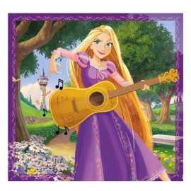 Puzzles 48 piezas square Princesas Disney Sirenita - Rapunzel - Jazmín