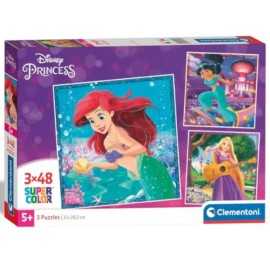 Comprar Puzzles 48 piezas square Princesas Disney Sirenita - Rapunzel - Jazmín