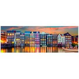Oferta Puzzle 1000 Piezas Panorámico puesta de sol en Ámsterdam