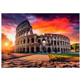 Oferta Puzzle 1000 Piezas Puesta de Sol en el Coliseo de Roma - Italia